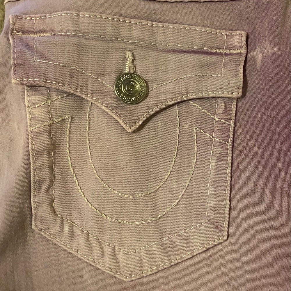 True Religion lilac dye skinny